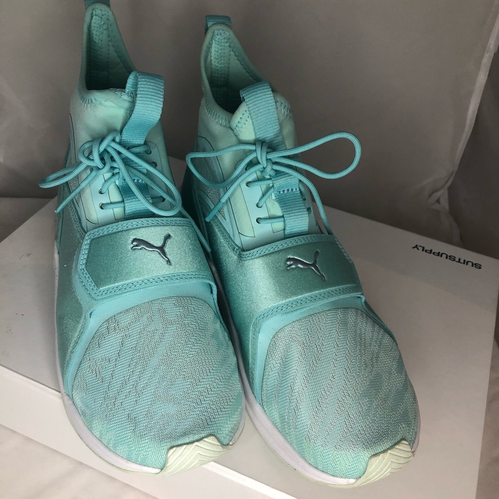 Sea foam Green Puma Ignite Sneakers